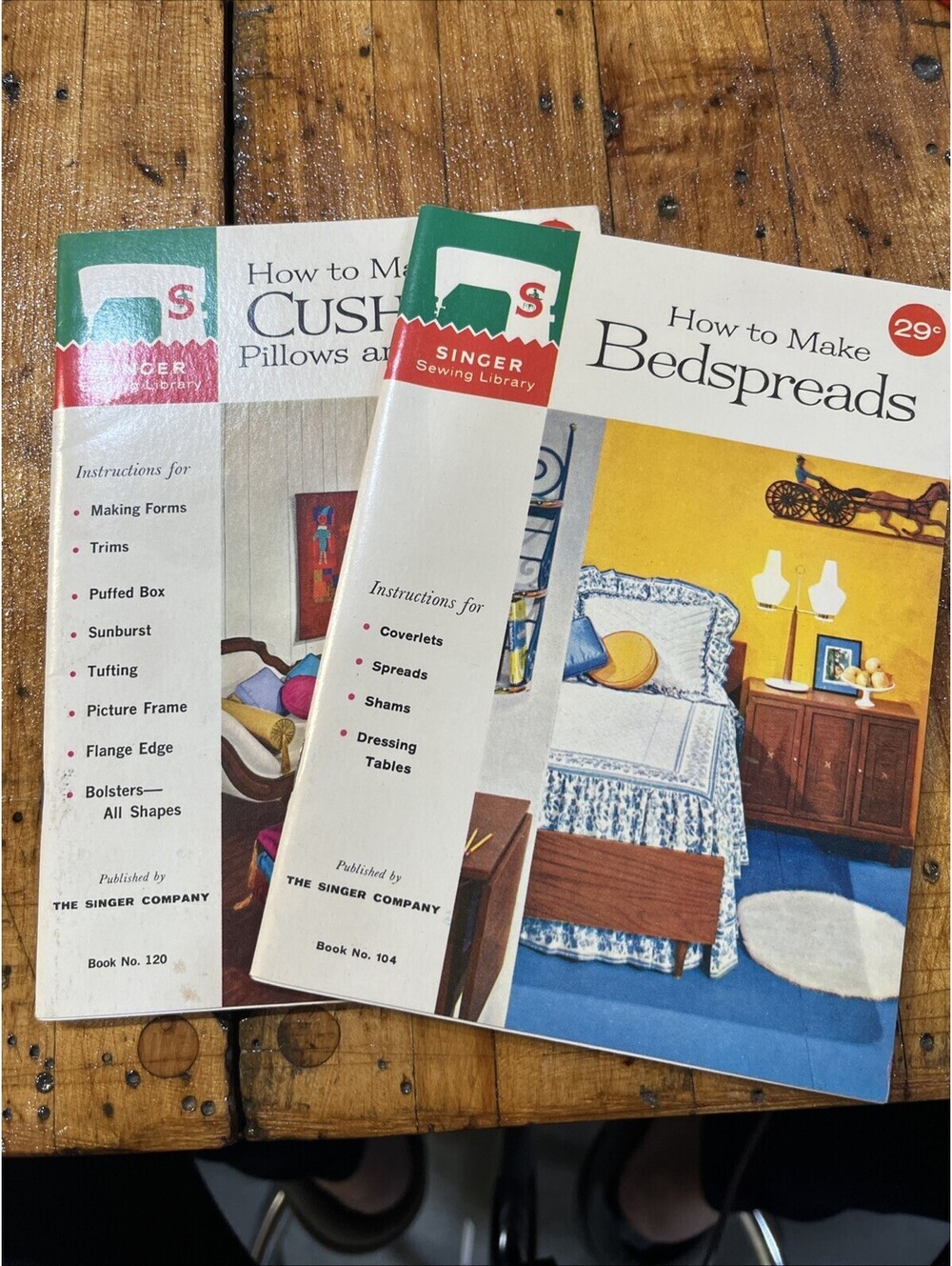 1960's Vintage Singer Sewing Library How to Make  Bedspreads, & Cushions
